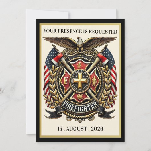 FIREFIGHTER  EINLADUNG (Vorderseite)