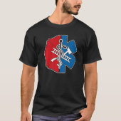 Firefighter Emt Abzeichen Proud Emt Feuerwehrmann T-Shirt (Vorderseite)