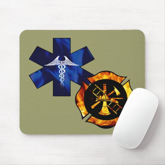 Firefighter/EMT Mousepad (Mit Mouse)