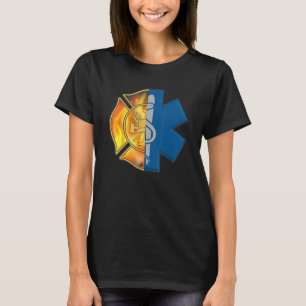 Firefighter Emt Proud Emt Firefighter Ems Abzeiche T-Shirt