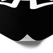 Firefighter EMT White Poster (Ecke)