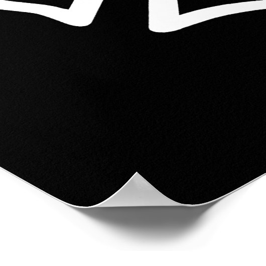 Firefighter EMT White Poster (Ecke)