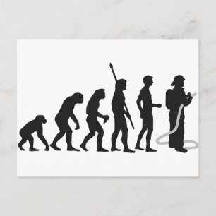 Firefighter Evolution Postkarte