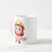 firefighter - feuerwehr geschenkidee tasse (Vorderseite Links)
