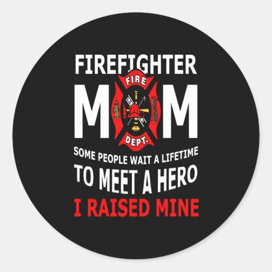 Firefighter | Feuerwehren Mama Einige Leute Runder Aufkleber (Vorderseite)