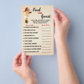 Firefighter Finden Sie die Baby Shower Game Card Flyer (Handgriff)