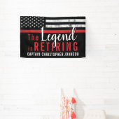 Firefighter Fire Department Retirement Fireman Banner (InSitu)