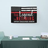 Firefighter Fire Department Retirement Fireman Banner (Messe)