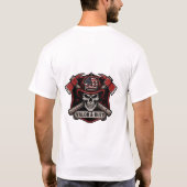 Firefighter/Fire Department Skull Axes T-Shirt (Rückseite)