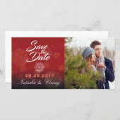 Firefighter-Fotokarte Save the Date 8"x4" (Vorne/Hinten)