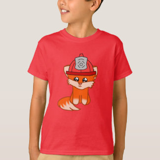 Firefighter Fox With A Firefighter Hat T-Shirt