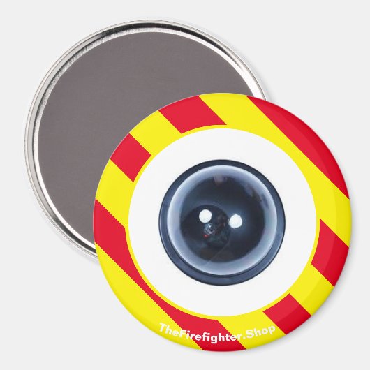 Firefighter Fun SpyCam Roter/Gelber Magnet (Vorderseite/Rückseite)