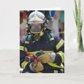 FIREFIGHTER FUNNY ÜBER DIE HILFSGEBURTSKARTE KARTE (Vorderseite)