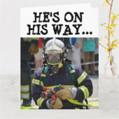 FIREFIGHTER FUNNY ÜBER DIE HILFSGROSSE GEBURTSKART KARTE (Gelbe Blume)