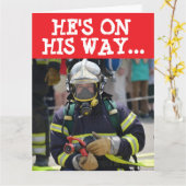 FIREFIGHTER FUNNY ÜBER DIE HILFSGROSSE GEBURTSKART KARTE (Gelbe Blume)