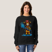 Firefighter Giraffe Fireman Animal Lover Giraffe Sweatshirt (Vorne ganz)