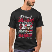 Firefighter Girlfriend Shirt Firefighter Axes Amer (Vorderseite)