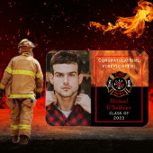Firefighter Graduation Announcement Magnet