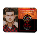 Firefighter Graduation Announcement Magnet (Horizontal)