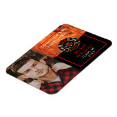 Firefighter Graduation Announcement Magnet (Linke Seite)