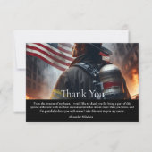 Firefighter Graduation Ceremony Dankeskarte (Vorderseite)