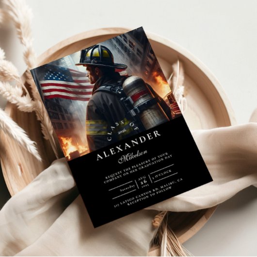 Firefighter Graduation Ceremony Einladung