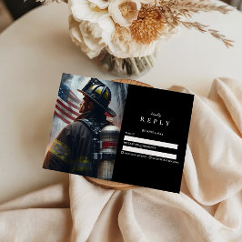 Firefighter Graduation Ceremony RSVP Karte