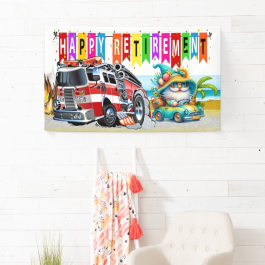 FIREFIGHTER HAPPRETIREMENT BANNER (Insitu)