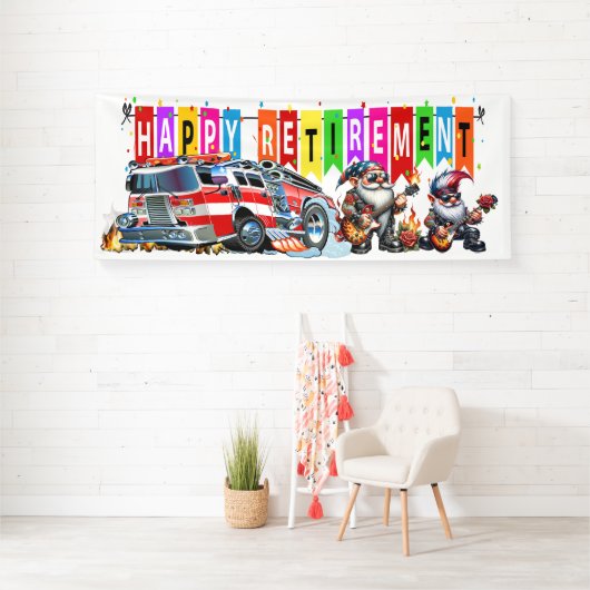 FIREFIGHTER HAPPRETIREMENT BANNER (Insitu)