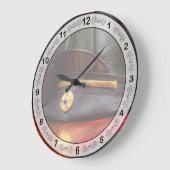 Firefighter - Hat - The ex chihat Große Wanduhr (Winkel)