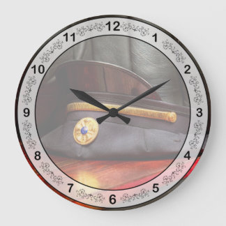 Firefighter - Hat - The ex chihat Große Wanduhr