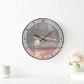 Firefighter - Hat - The ex chihat Große Wanduhr (Zuhause)