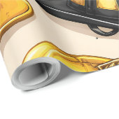 Firefighter helmet pattern fire station wrap geschenkpapier (Rolleneckpunkt)