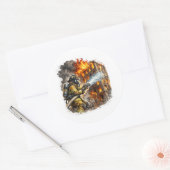 Firefighter Hero Fighting Fire Rescue Sticker (Umschlag)