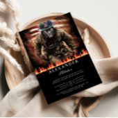 Firefighter Hero Graduation Einladung