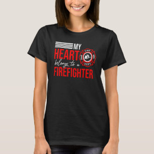 Firefighter Husband-Ehefrau Fireman Feuerbekämpfun T-Shirt