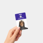 Firefighter-ID-Foto Einfaches Blue-Logo-Abzeichen Ausweis (Handheld)