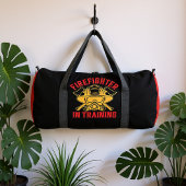 Firefighter In Training Helmet Mask Duffle Bag