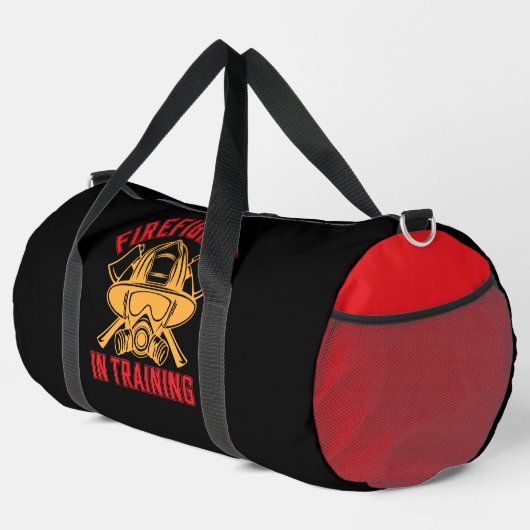Firefighter In Training Helmet Mask Duffle Bag (Rechte Ecke)