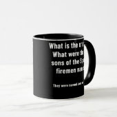 Firefighter Jokes Fireman Thin Red Line Tasse (VorderseiteRechts)