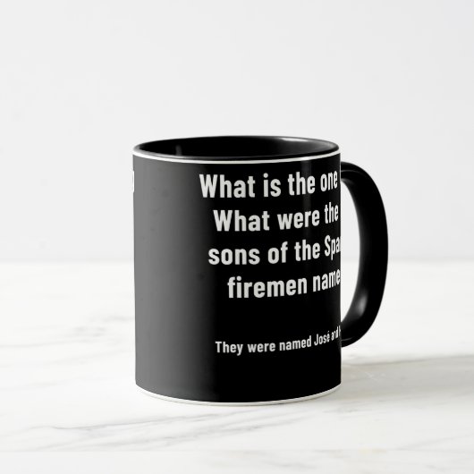 Firefighter Jokes Fireman Thin Red Line Tasse (VorderseiteRechts)