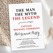 Firefighter Legend Thin Red Line Retirement Party Einladung