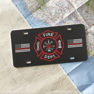 Firefighter-Lizenzplakette US Nummernschild