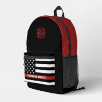 Firefighter mit benutzerdefiniertem Thin Red Line-