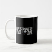 Firefighter Mom Fireman Gift Proud Firefighter Quo Kaffeetasse (Links)