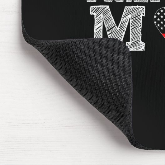 Firefighter Mom Fireman Gift Proud Firefighter Quo Mousepad (Ecke)