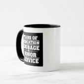 Firefighter Motivation Fathers Day Gift for Men Tasse (Vorderseite Links)