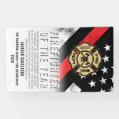 Firefighter of the Year Employee Recognition Logo Banner (Horizontal)