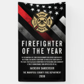 Firefighter of the Year Employee Recognition Logo Banner (Vertikal)
