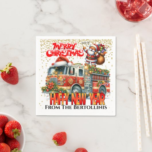 FIREFIGHTER Paper Napkin Serviette (Beispiel)